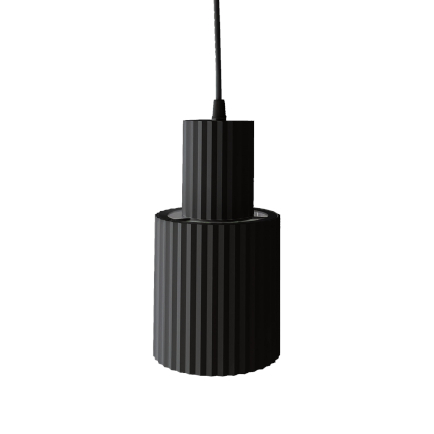 Wisząca lampa Tokio LP-787/1P L BK Light Prestige czarna tuba do jadalni