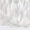 Żyrandol do salonu Flora QN-FLORA3-WHT kwiaty metalowe białe