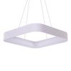 Kwadratowa lampa wisząca Solvent LED 32W do pokoju biała