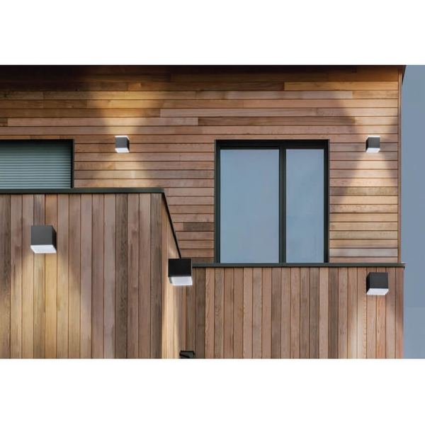 Lampa elewacyjna Arbax AZ4342 Azzardo kostka IP54 ciemny szary