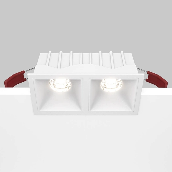 Lampa wpuszczana Alfa DL043-02-10W4K-D-SQ-W LED 20W 4000K sufit biały