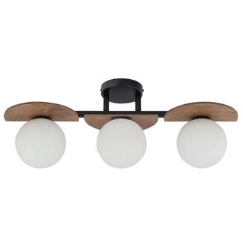 Sufitowe kule MIRROR szklany plafon hygge do salonu biały brązowy