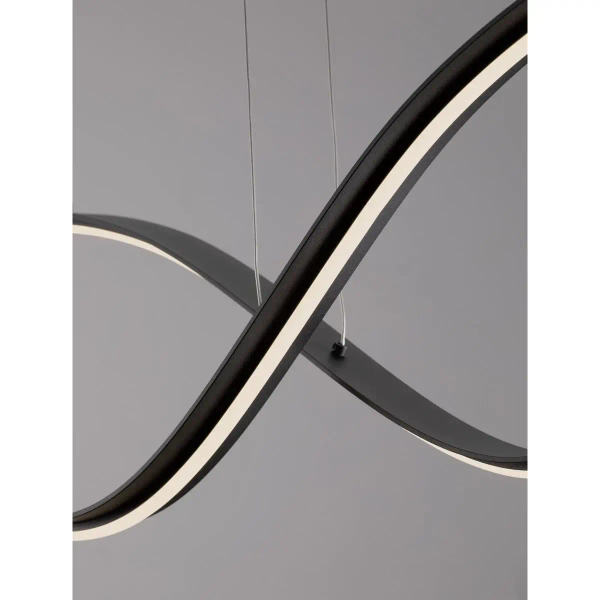 Ściemnialna lampa wisząca CIRVELA LE45485 LED 27W 2700-4000K czarna