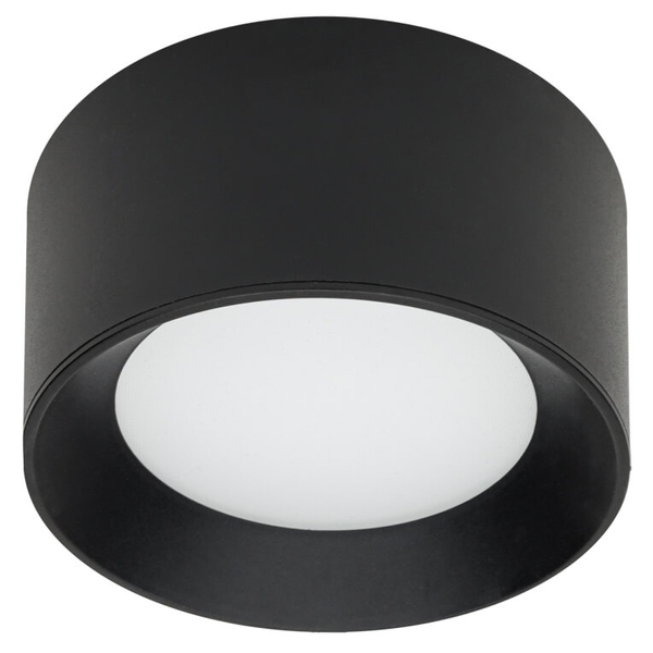 Okrągła lampa sufitowa Sirius WG-606A/BJ-WW/MULTI Italux LED 13W 3000-4000K IP44 czarna