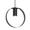 Lampa pierścieniowa wisząca ORTIGA 5041 Shilo nad wyspę czarna