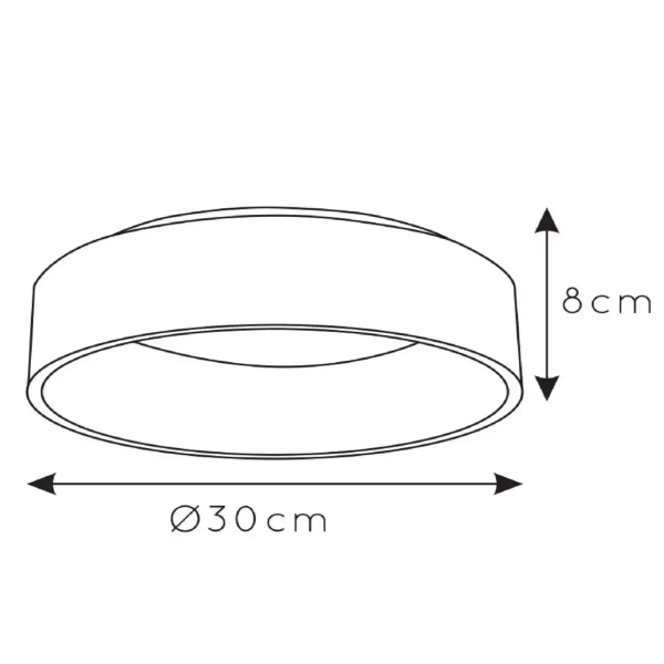 Plafon do jadalni Talowe 46100/20/31 Lucide LED 20W 3000K metalowy biały