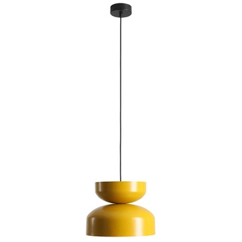 Zwisająca lampa do sypialni Tula 1132G14_14_C metalowa żółta