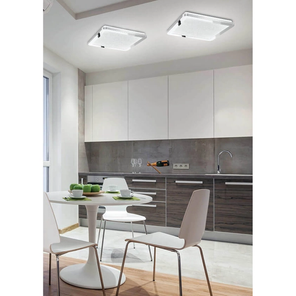 Łazienkowy plafon Nexit 10-66800 LED 24W 3000K IP44 chrom biały