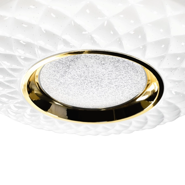 Sufitowa lampa glamour Tokyo pokojowa LED 48W pilot złota