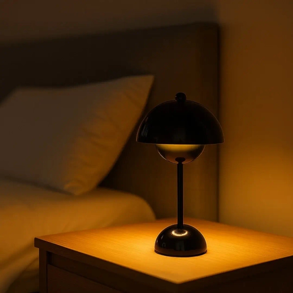 Bezprzewodowa nocna lampka Costa ML2271 LED 3W CCT grzyb czarny
