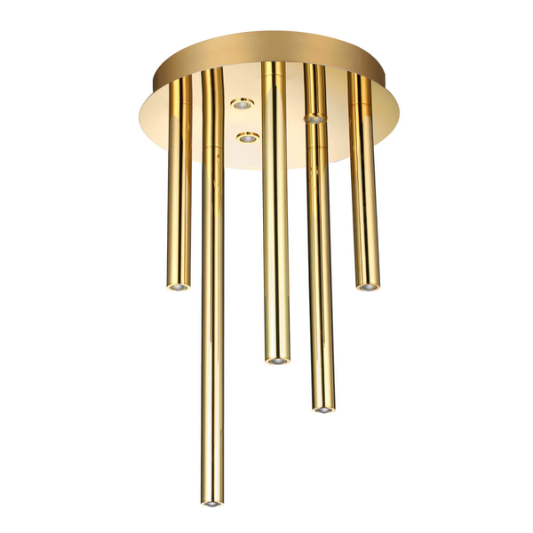 Przysufitowa lampa metalowa ILIOS AZ5751 Azzardo LED 32W 3000K tuba złota