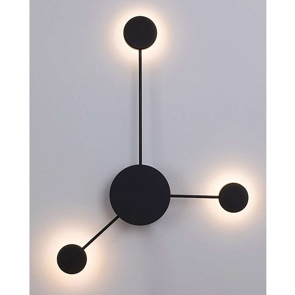 Ścienna LAMPA kinkiet AMADEO 6259 Rabalux metalowa OPRAWA dekoracyjna LED 10,5W 4000K furano czarna