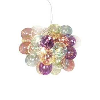 Kolorowa lampa wisząca Gross 4200440-7000 szklane bąbelki nad stół