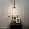 Zwisowa lampa QN-KIMROSE-MP-BNB klosz tuba mosiądz