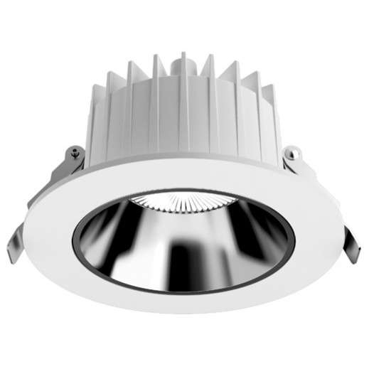 Wpust LAMPA łazienkowa KEA 8773 Nowodvorski okrągła OPRAWA sufitowa LED 20W 3000K metalowa IP44 biała