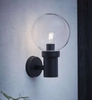 Industrialna LAMPA ścienna CARIS 106922 Markslojd modernistyczna OPRAWA elewacyjny KINKIET szklany kula ball IP44 czarny