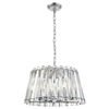 Kryształowa lampa wisząca Mirabell glamour crystal do salonu chrom