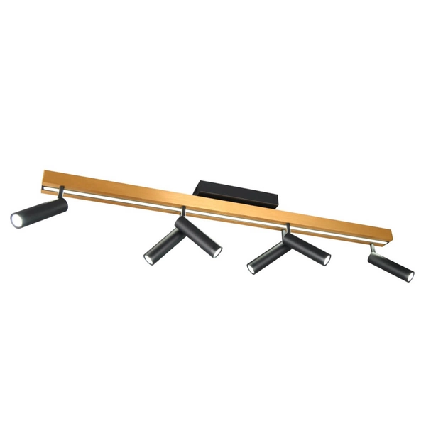 Lampa sufitowa ZENO 648310780 LED 18W+33W 2700-6500K złota czarna