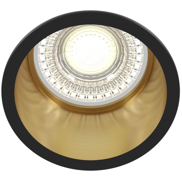 Lampa do zabudowy Reif DL049-01GB oczko złote czarne