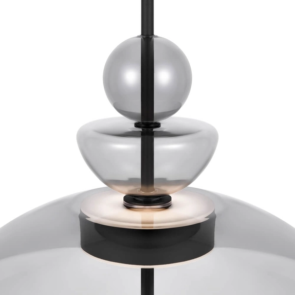 Wisząca lampa kopuła Bangkok MOD185PL-L11B3K3 LED 12W 3000K czarny szary