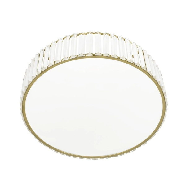Jadalniany plafon Crown MSE010100366 Moosee LED 24W 3000K crystal złoty przezroczysty