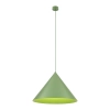 Metalowa lampa wisząca CONO 10888 stożkowa zielony