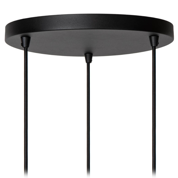 Potrójna lampa wisząca Rosas 21433/13/30 metal czarna złota