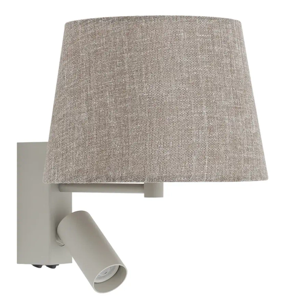 Nocna lampka ścienna TUTOIA 11684 do czytania beżowa