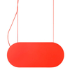 Ledowa wisząca lampa Malumi MLA61212P2 LED 24W 3000K czerwona pomarańczowa