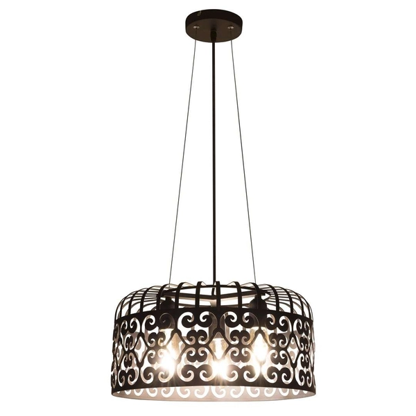 LAMPA wisząca ALESSANDRA 2158 Rabalux metalowa OPRAWA ażurowy zwis vintage czarny