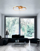 Sufitowa lampa pokojowa Nueve rings LED 44W 3000K plafon złoty