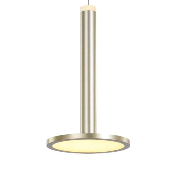 LAMPA wisząca OLIVIER MD17033012-1A GOLD Italux metalowa OPRAWA spodek LED 12W 3000K zwis złoty