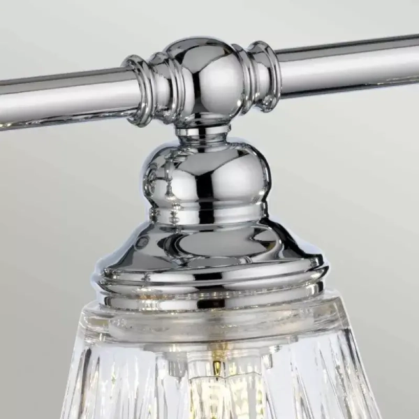 Łazienkowy kinkiet ścienny szklany KEYNES QN-KEYNES4-BATH IP44 srebrny