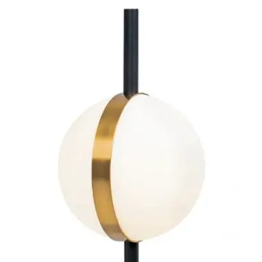 Kulista lampa stołowa 2004 LED 8W 3000K kula szklana czarna biała