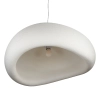Lampa wisząca nowoczesna biała tworzywo STONE DN426-800 kloszowa E27 do jadalni 1p