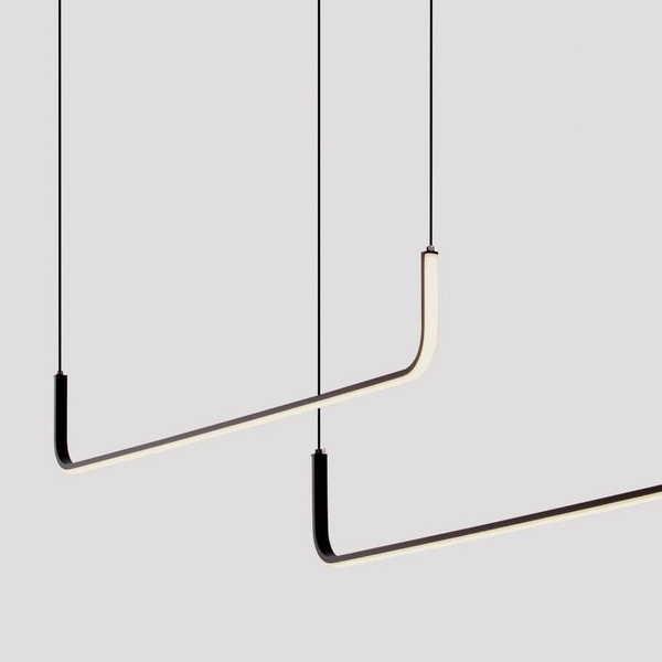 Salonowa lampa wisząca PIURA LE44816 LED 42W 3200K zwis czarna