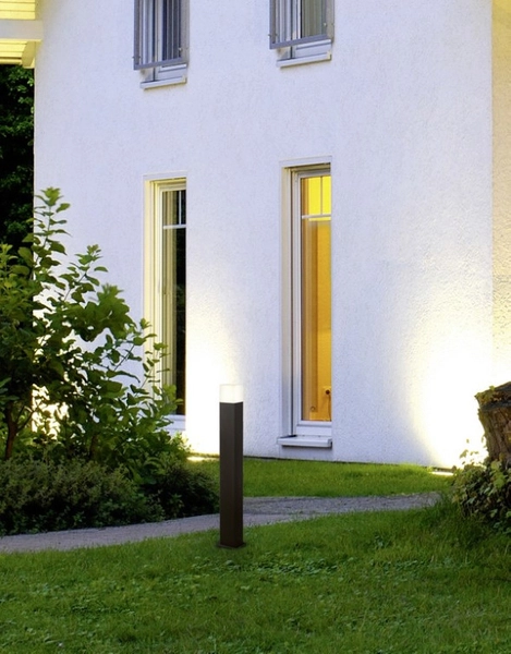 Stojąca lampa ogrodowa Hudson 420060142 słupek czarny na taras