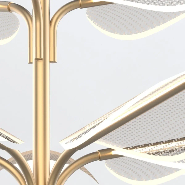 Lampa wisząca nad wyspę Floriana QN-FLORIANA-8P-L-NBR LED 54W 2893K mosiądz