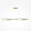 Żyrandol glamour Krone P097PL-L36BS3K LED 36W 3000K crystals mosiądz