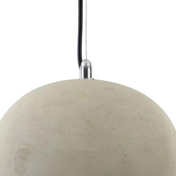 Lampa wisząca loft do salonu szara z abażurem Broni OUTLET