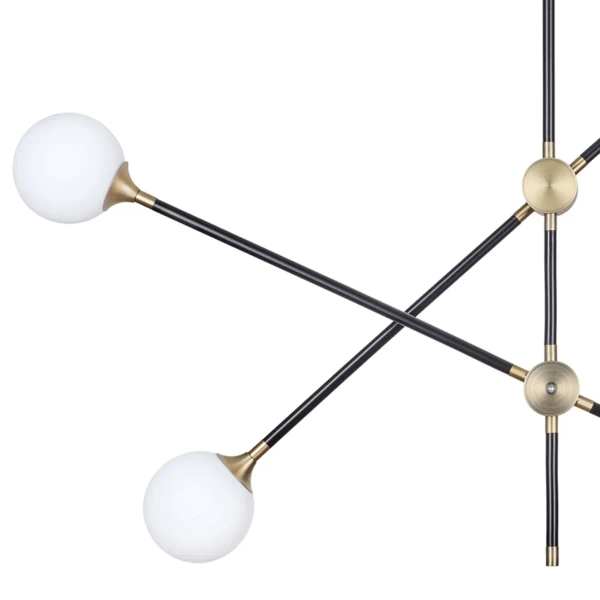 Wisząca lampa Spillo ST-9389-P4 Step sticks kule balls czarne złote