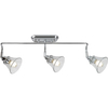Ruchoma lampa ścienna Antoine industrialna przezroczysta chrom
