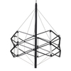 Wisząca lampa do salonu SPACE ST-9858 P/S black LED 20W industrialna czarny