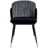 Tapicerowane krzesło MARCEL KH1201100124 czarne szare