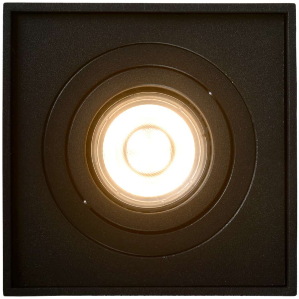 Downlight LAMPA sufitowa TUBE 22953/01/30 Lucide metalowa OPRAWA kostka czarna