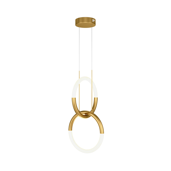 Ledowa wisząca lampa Node MOD165PL-L18G3K 18W 3000K ringi białe złote
