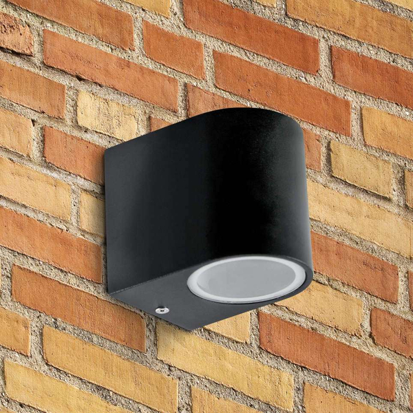 Ogrodowa LAMPA ścienna BOSTON 303349 Polux elewacyjna OPRAWA metalowy KINKIET zewnętrzny na taras IP44 outdoor czarny