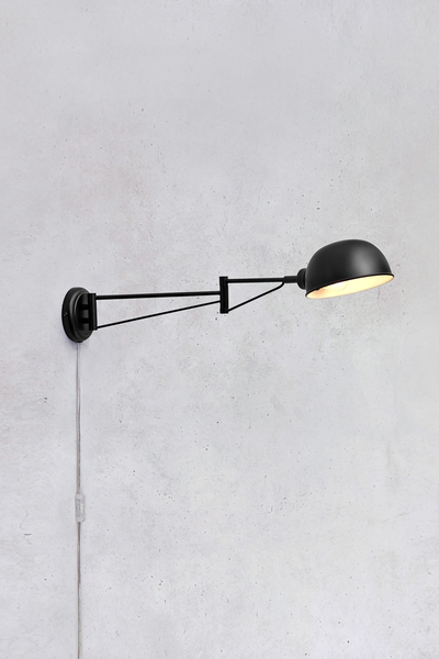 Lampa ścienna Portland 108587 Markslojd metalowa oprawa regulowana czarna