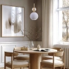 Lampa wisząca nad stołem Sophia Cognac 11590 kule biały złoty