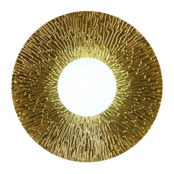 Naścienna lampa do sypialni SUN ST-FB230946-D35 metalowa złota biała
